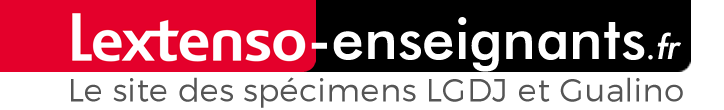 Logo Lextenso Enseignants